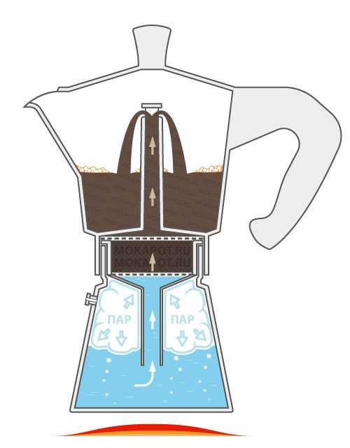 Принцип работы и преимущества гейзерной кофеварки