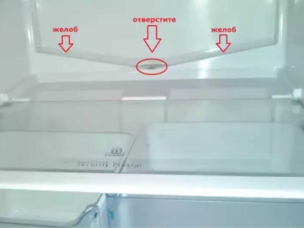 Как почистить дренажное отверстие в холодильнике индезит. вода в холодильнике: причины появления