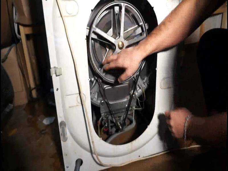 Как надеть ремень на стиральную машину своими руками