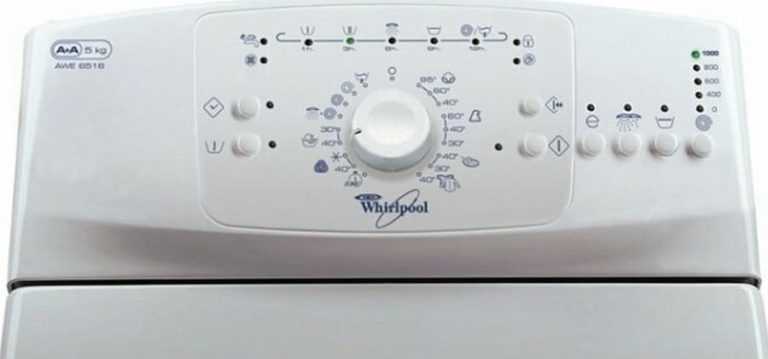 Коды ошибок стиральной машины whirlpool без дисплея - расшифровка
