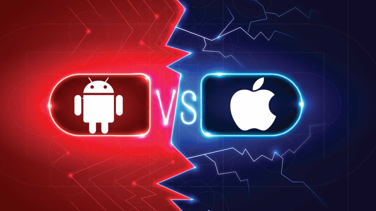 Iphone или android. Андроид против эпл. Андроид против IOS. IOS против Android. Андроид vs айфон.